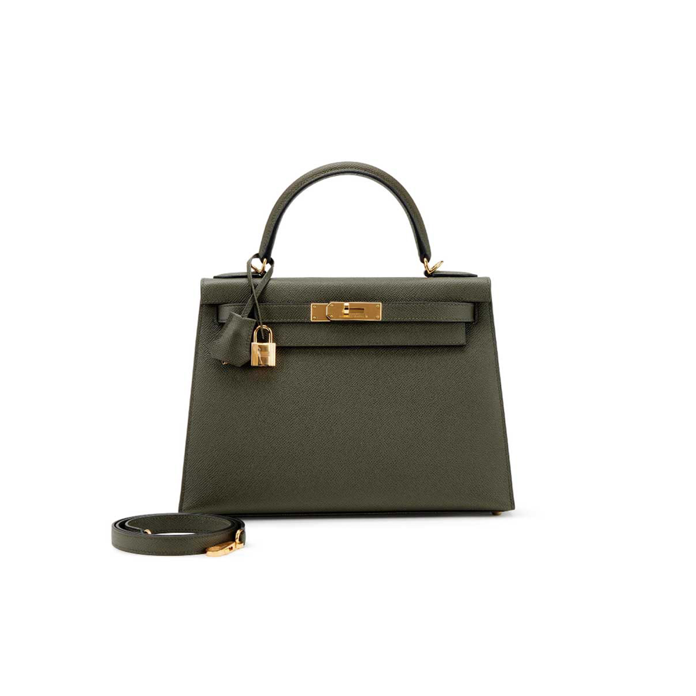 HERMÈS EPSOM KELLY 25 GOLD HARDWARE (25*17*7cm) 